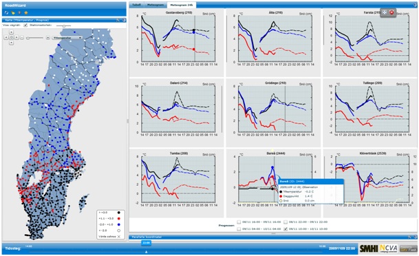 Geovisual Analytics applied to a Swedish Road Warning Prediction System